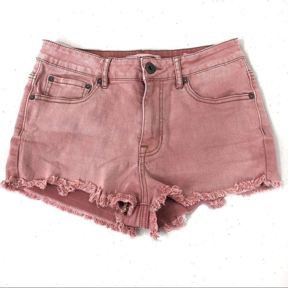 Bullhead Jeans Pink High Rise Short Size 7